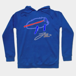 Josh Allen Drawing Bills Logo + Signature Hoodie